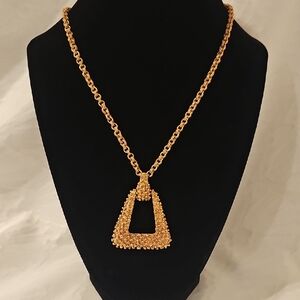 Sarah Coventry Golden Sunset Necklace